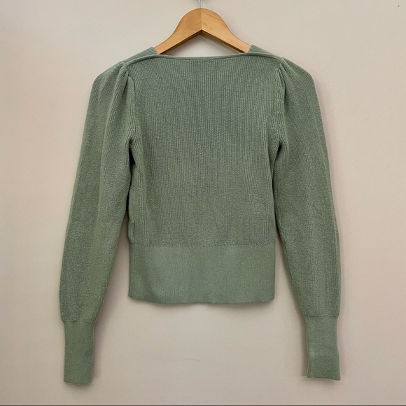 THE FIFTH LABEL Pistachio Green Ribbed Knit Long Sleeve Sweater Women’s XXS/00 - Picture 2 of 6